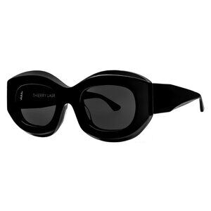 New THIERRY LASRY Black Square Trophy 101 Sunglasses Women